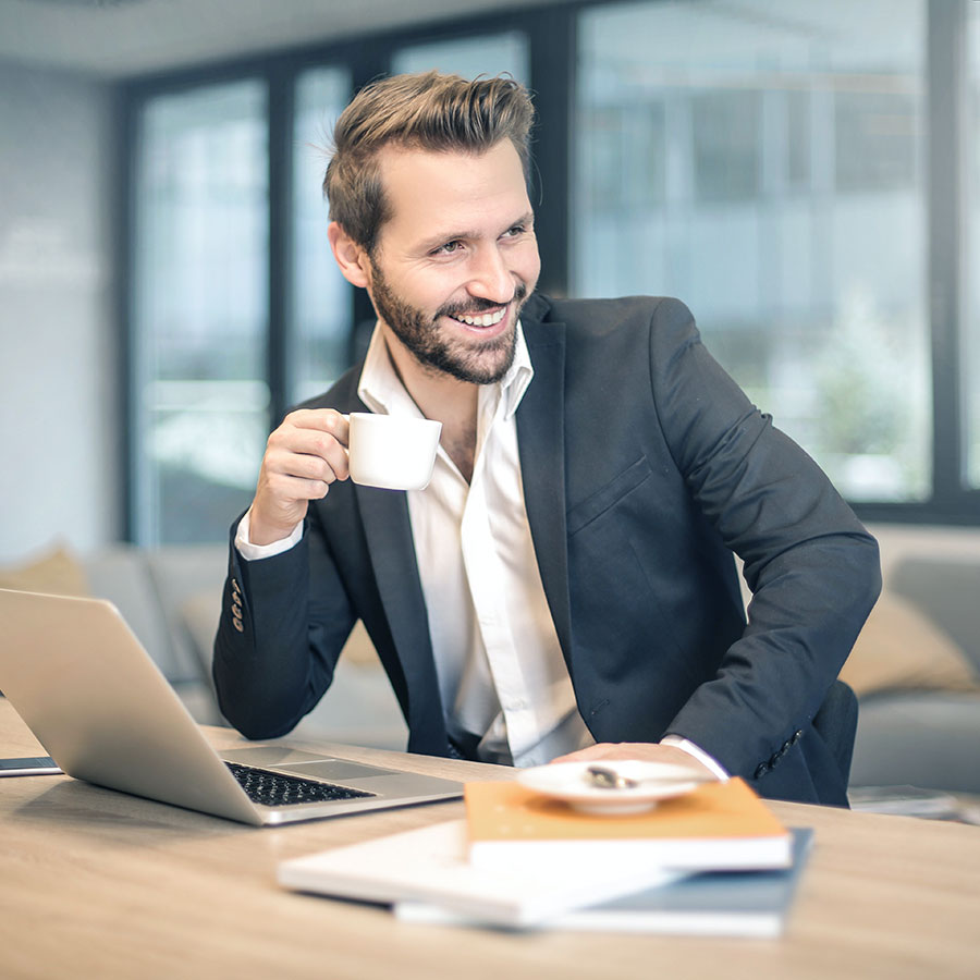 The best place for your servers Man happy with datacenter